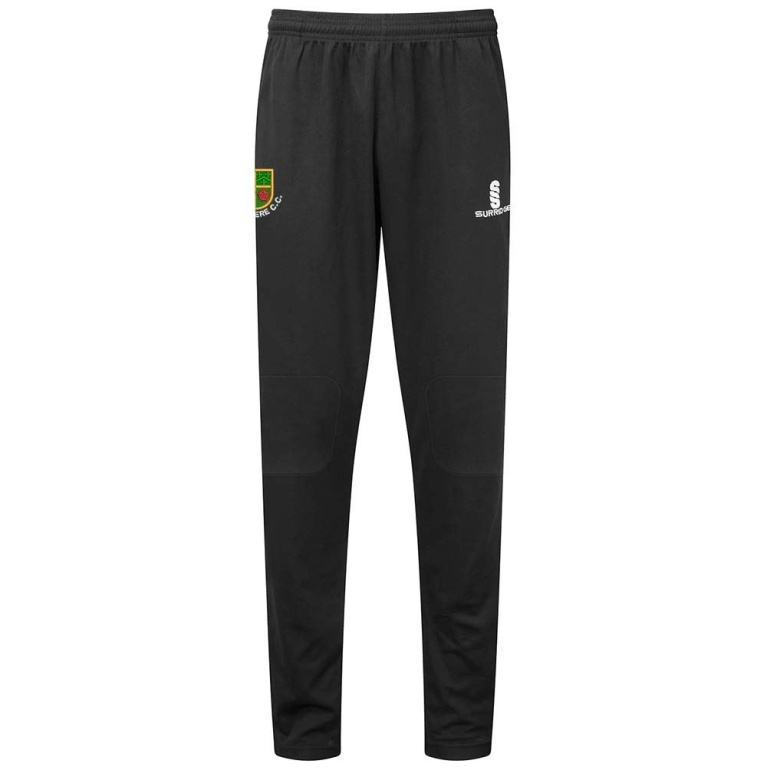 Burnley Belvedere CC Coloured Cricket Trousers - Black