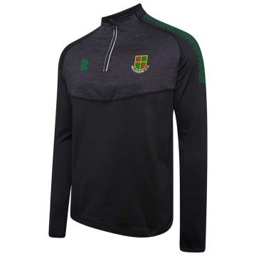 Burnley Belvedere CC Dual Performance 1/4 Zip Top - Black