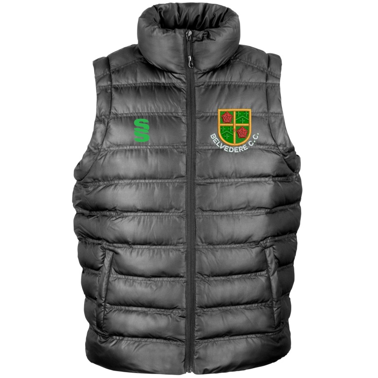 Burnley Belvedere CC Men's Padded Gilet - Black