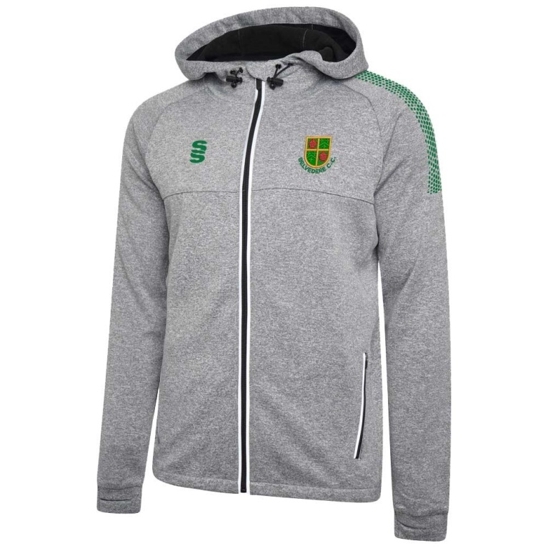 Burnley Belvedere CC Dual Bonded Full Zip Hoody - Grey