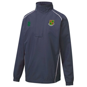 Burnley Belvedere CC 1/4 Zip Rain Jacket - Navy