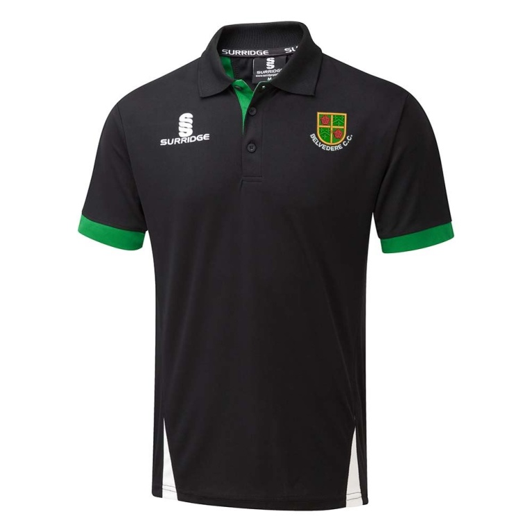 Burnley Belvedere CC Blade Polo - Black / Emerald / White