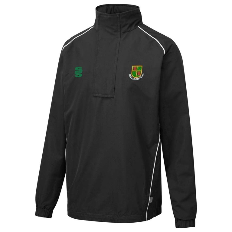 Burnley Belvedere CC 1/4 Zip Rain Jacket - Black