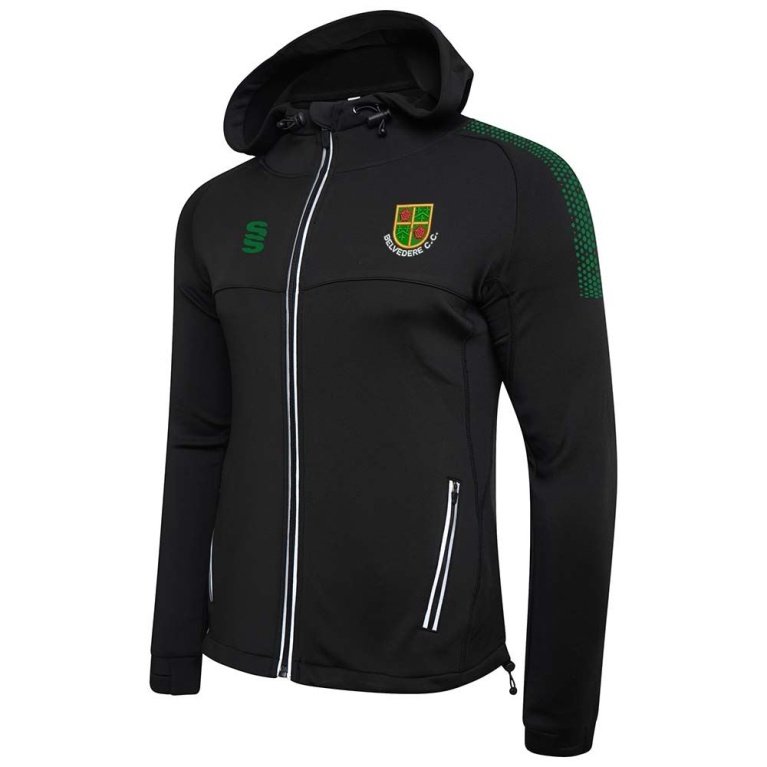 Burnley Belvedere CC Dual Bonded Full Zip Hoody - Black
